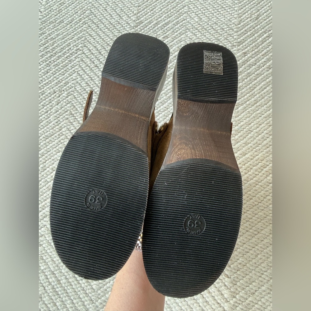 Re/done Classic 70s Suede Clog  Mule Brown sz 39/ 8 US - Picture 7 of 7